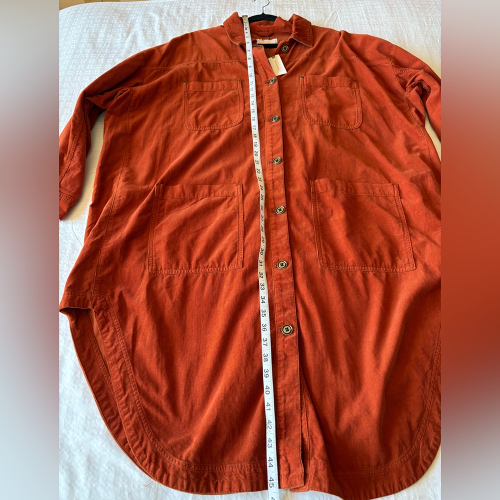 NWT Anthropologie Pilcro Corduroy Duster Shacket - Picture 11 of 16